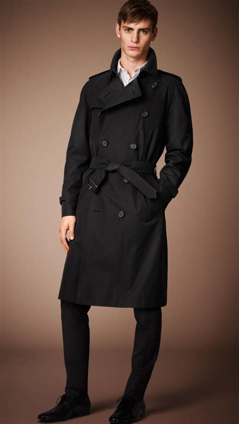 burberry trench coat mens black|Burberry men's trench coat sale.